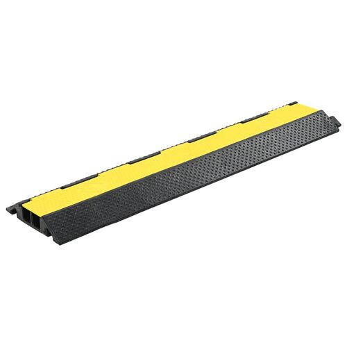 Rampe de protection de câble 2 canaux caoutchouc 101,5 cm vidaXL vidaXL