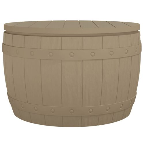 Boîte De Rangement De Jardin 3 En 1 Marron Clair Polypropylène Vidaxl Vidaxl