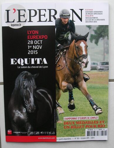 L'éperon N°360. Championnat D'europe De Complet. Lyon: Salon Du Cheval.