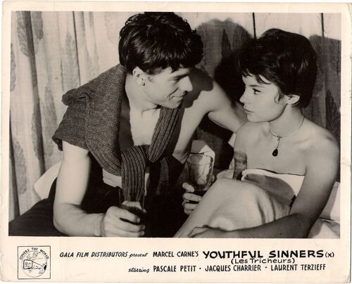 Les Tricheurs * Marcel Carne - Film 1958 - 1 Photo Originale D'exploitation Anglaise De Cinéma - 1 Petite Affiche 20,5x25,5 Cm - Nouvelle Vague * Pascale Petit ; A. Parisy ; Jean-Paul Belmondo 