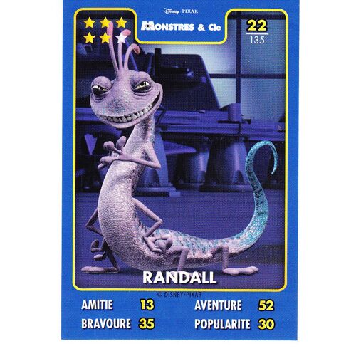 Disney Pixar Monstres & Cie - Randall - Carte N°22/135 