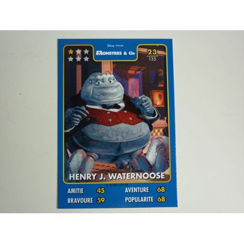 Carte Auchan Disney Pixar 23/135 "Henri J. Waternoose" (Monstre Et Cie)