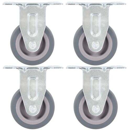 12 pcs Roulettes fixes 50 mm vidaXL vidaXL