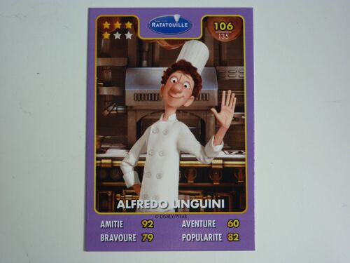 Carte Auchan Disney Pixar 106/135 "Alfredo Linguini" (Ratatouille)