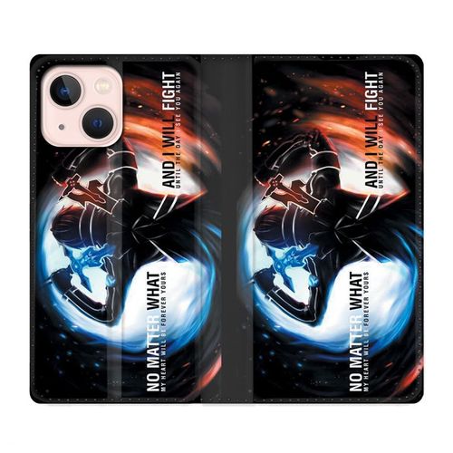 Housse Cuir Portefeuille Pour Iphone 13 Mini Manga Sao Sword Art Online Fight