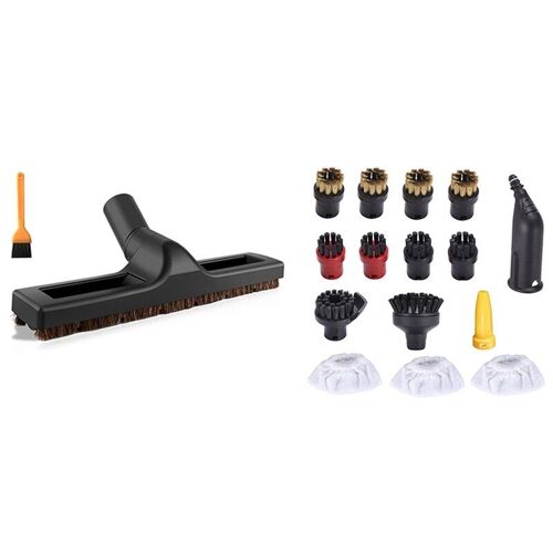 Tête de brosse d'aspirateur universelle, remplacement pour brosse de sol lisse en crin de cheval avec buse de vapeur, petites brosses rondes
