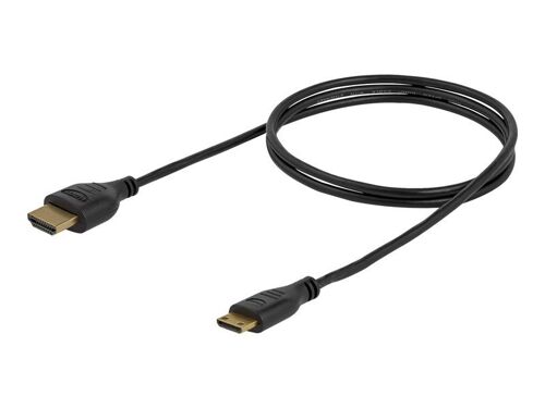 StarTech.com 3 ft Slim High Speed HDMI Cable with Ethernet - HDMI to HDMI Mini M/M (HDMIACMM3S) - Câble HDMI avec Ethernet - liaison simple - HDMI mâle pour 19 pin mini HDMI Type C mâle - 91 cm -...