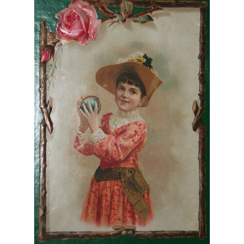 Carte Postale Chicorée Daniel Voelcker " Fillette Au Ballon "