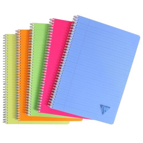 Cahiers À Reliure Spiralée 90 Feuilles À Réglure 5 Pcs Clairefontaine
