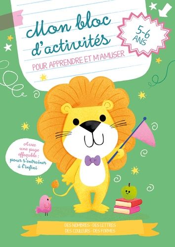 Le Lion - Mon Bloc D'activités Pour Apprendre Et S'amuser