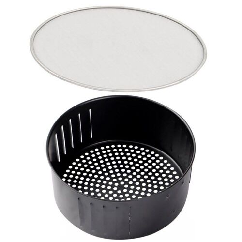 AD-ensemble d'accessoires de rechange pour friteuse à Air, filet anti-éclaboussures d'huile en acier inoxydable, panier à frire antiadhésif pour friteuse à Air 19CM, 2,6l