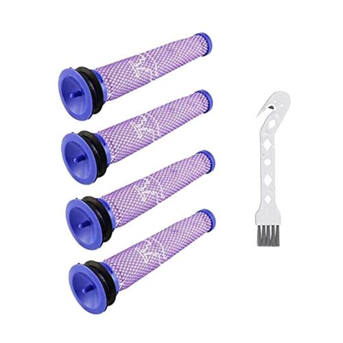 Lot de 4 filtres de rechange pour aspirateur Dyson V6, V7, V8, DC58, DC59