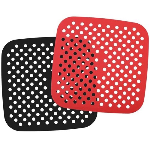 Doublures de friteuse à Air en Silicone AD, accessoires de friteuse à Air carrés, feuilles de friteuse à Air, tapis pour la cuisson