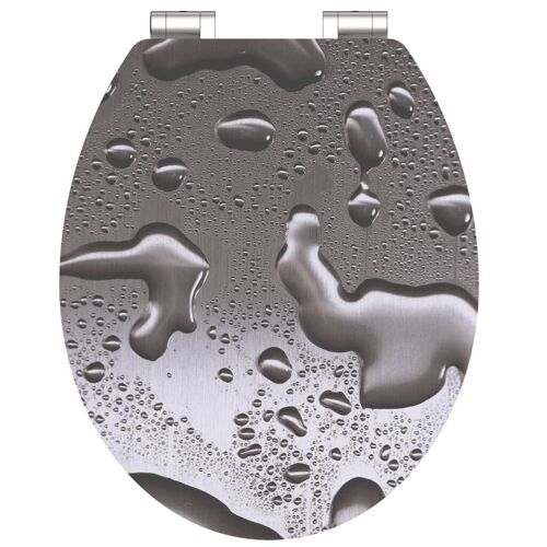 Siège de toilette brillant avec fermeture en douceur MDF SCHÜTTE