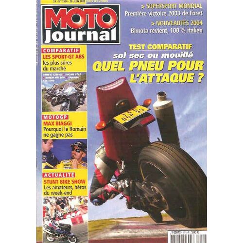 Moto Journal 1574 Bmw K 1200 Gt Honda Vfr 800 Yamaha Fjr 1300 Abs Ducati St4 S Abs Suzuki Gsx-R 1000