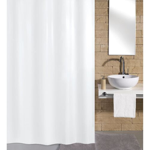 Rideau de douche Kito 180x200 cm Blanc Kleine Wolke