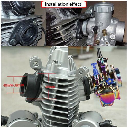 2. Veuillez Permettre Une Légère Mesure Manuelle Devboot Bride Collecteur Pour Pwk 32mm 34mm Carburateur Utv Atv Moto Dirt Bike Quad