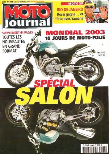 Moto Journal 1584 Ktm 990 Duke Bmw R1150 Gs Salon 2003