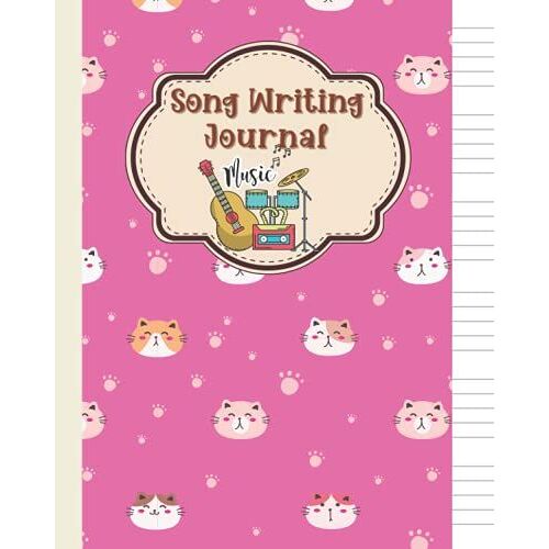 Song Writing Journal For Kids: Wide Staff Manuscript Paper With Lines For Lyrics Or Notes, Songwriting Notebook For Kids, Students, Musicians 110 Page (Song Writing Journals)