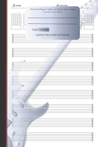 Guitar Tablature Notebook: Guitar Tablature Notebook / Blank Guitar Tab Manuscript Paper, Music Paper Sheet For Guitarist And Musicians