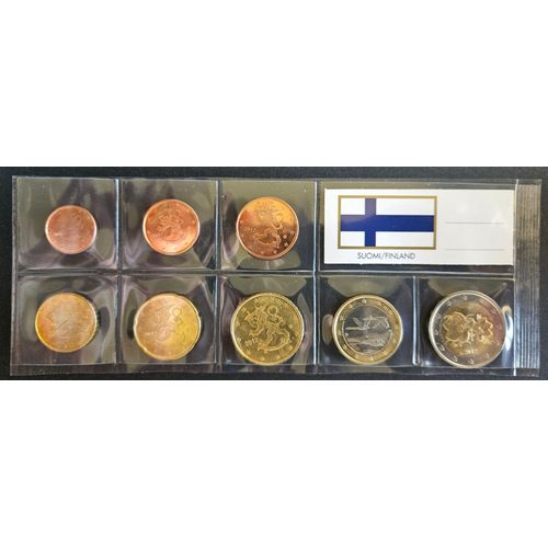 Lots De Pièces Euro Finlande De 2012. 5 Centimes - 10 Centimes - 20 Centimes- 50 Centimes- 1 Euro- 2 Euros