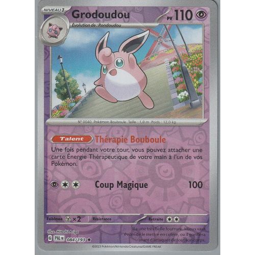 Carte Pokémon - Grodoudou - 084/193 - Holo-Reverse - Ev2 Evolutions À Paldea