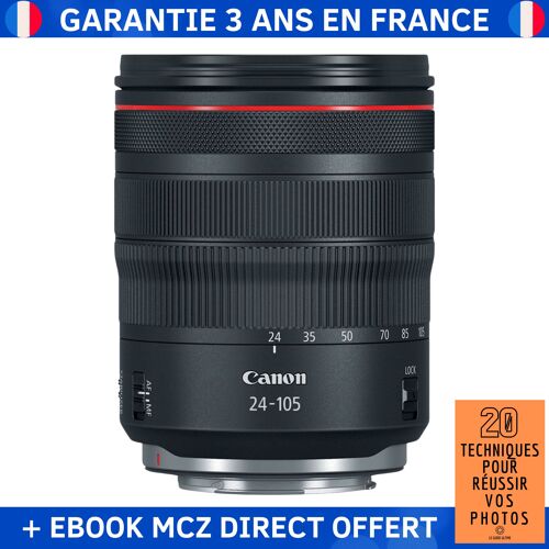 Canon RF 24-105 mm f/4L IS USM + Ebook '20 Techniques pour Réussir vos Photos' - Objectif Canon RF