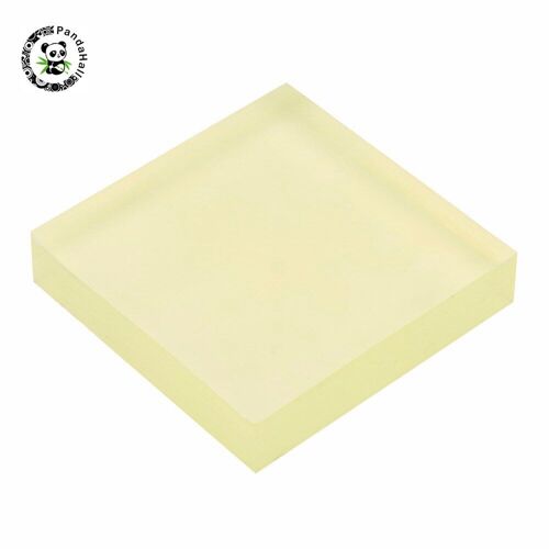 Planche À Découper En Caoutchouc Élastique, Plaques D'amortissement En Polyuréthane Pu Découpeur Carré De B¿Uf Tendon Plaque Coussin 10x10x2cm