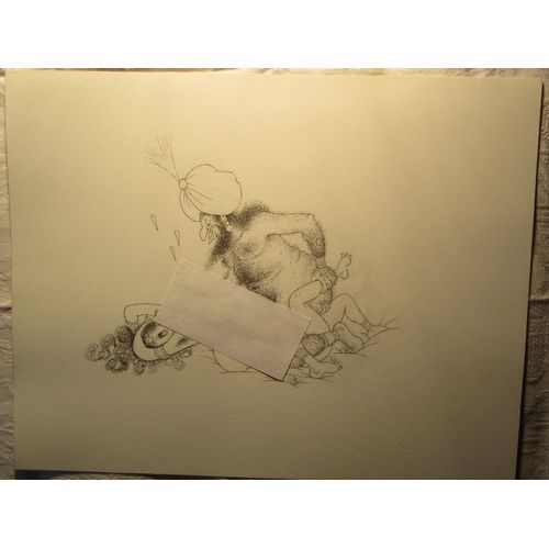Estampe Érotique D'albert Dubout N°7