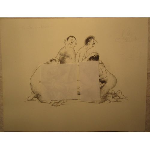 Estampe Érotique D'albert Dubout N°9