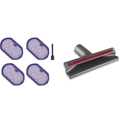 Filtres pour Dyson DC30, 4 pièces, filtres + brosses de nettoyage et 1 tête de brosse d'aspiration pour Dyson V7 V8 V10 V11