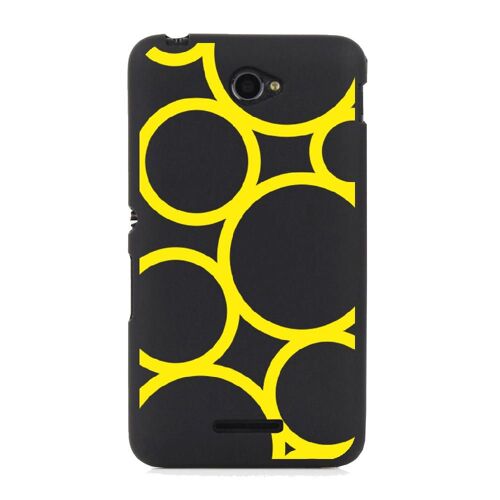 Coque souple pour Sony Xperia E4 avec impression Motifs ronds jaunes