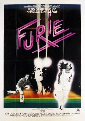 Furie (The Fury) - Véritable Affiche De Cinéma Pliée - Format 120x160 Cm - De Brian De Palma Avec Kirk Douglas, John Cassavetes, Carrie Snodgress, Charles Dunning - Illustrateur Ferracci - 1978