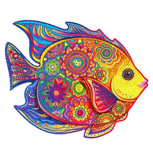 Puzzle En Bois 700 Pcs Shining Fish Taille Royale 57x45 Cm Unidragon