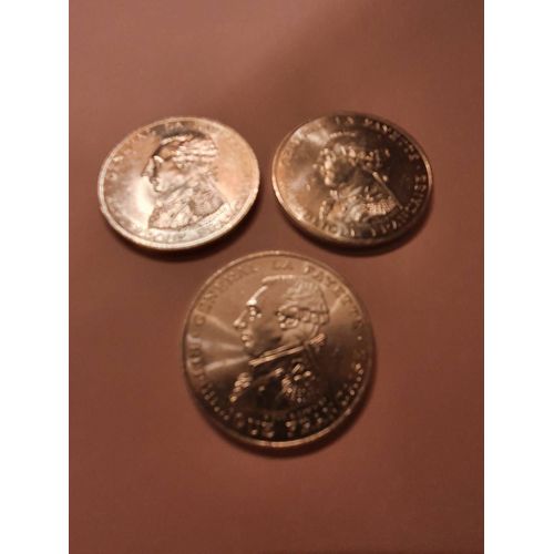 Lot De 3 Pièces Monnaie 100 Francs La Fayette