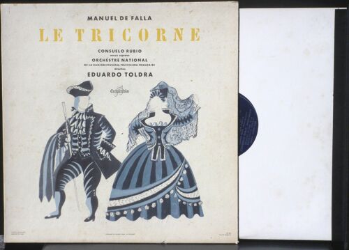 De Falla Le Tricorne Consuelo Rubio Eduardo Toldra Columbia France Fcx 608 Lp & Cv Ex