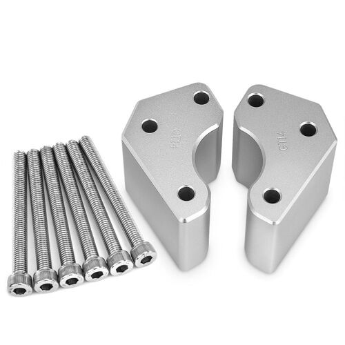 Sliver Kit D'extension De Guidon De Moto En Aluminium, Adaptateurs De Hauteur, Pour Kawasaki Gtr1400 Concours 1400 2008-2019 Pièces ""Nipseyteko""