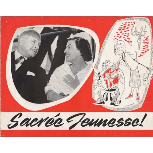 Sacrée Jeunesse, Synopsis Dépliant, André Berthomieu, Avec Gaby Morlay, Micheline Dax, André Luguet