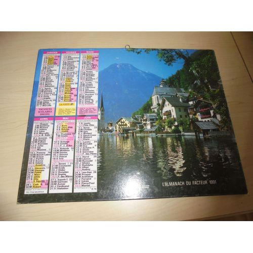 Calendrier 1991 Haute Garonne