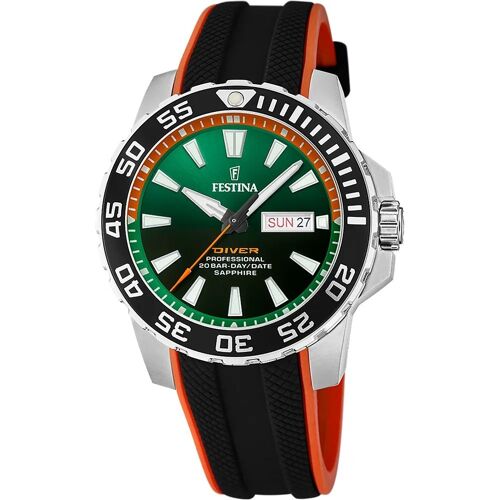 Montre Festina F20662/2 Diver Argent/Vert