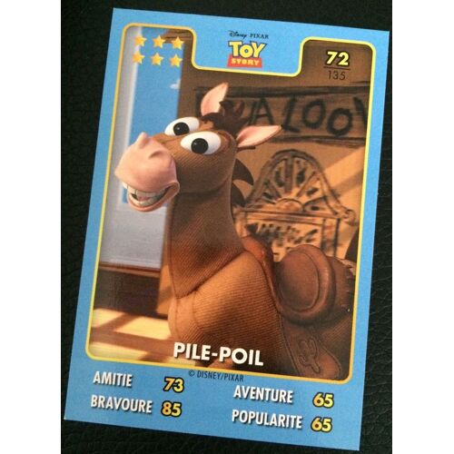 Carte Héros Disney Pixar Auchan 2015 - N° 72 - Toy Story - Pile-Poil