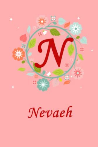 N: Nevaeh: Spring Flowers Theme (Hardcover)