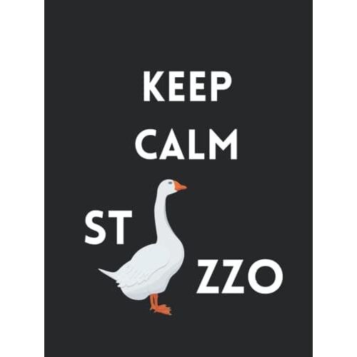 Keep Calm Sto Cazzo! - Quaderno Ironico Xl A Righe Senza Margine - Nero: Taccuino Xl A Righe - Formato A4 - Copertina Rigida - 200 Pagine
