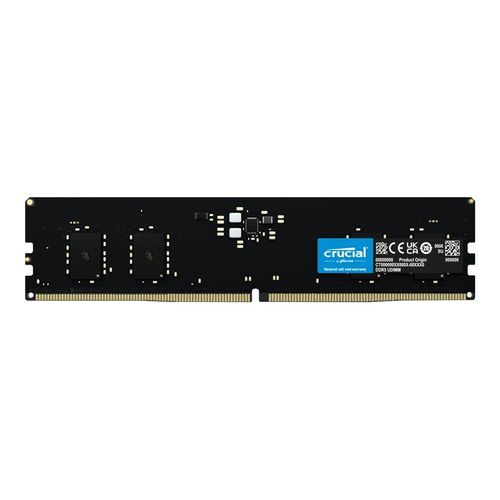 Crucial - DDR5 - module - 8 Go - DIMM 288 broches - 4800 MT/s / PC5-38400 - CL40 - 1.1 V - mémoire sans tampon - non ECC