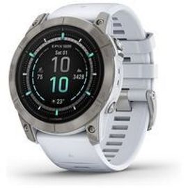 GARMIN epix Pro (Gen 2) 51mm Sapphire Edition, Titanium / blanc