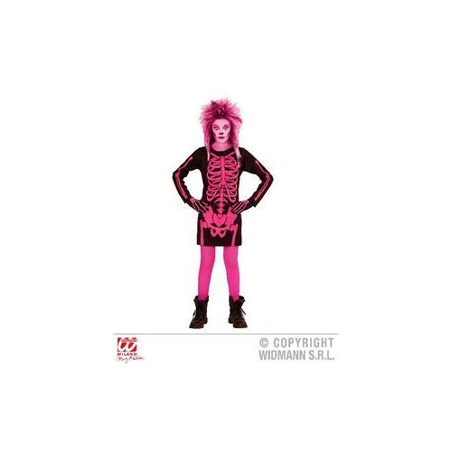 Robe Squelette Rose-8/10 Ans