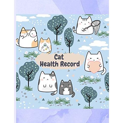 Cat Health Record Logbook Vet Visits Log Book Journal Pet Medical Visits Tracker Vet Veterinary Vaccination Log Paperback Care Breeds