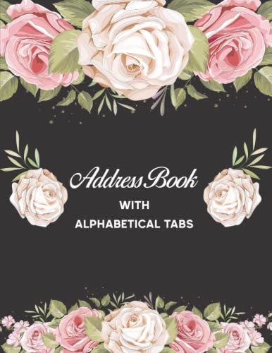 Address Book: Large Telephone Address Book For Seniors & Women Floral Design