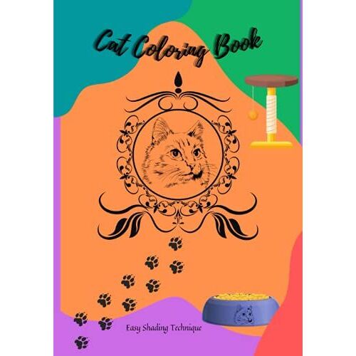 Cat Coloring Book: Easy Shading Technique!