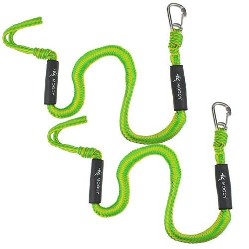 2-Pack Bateau Élastique Dock Line Avec Crochet Amarrage Corde Bateau Accessoires Pour Bateaux Ponton Jet Ski Wav